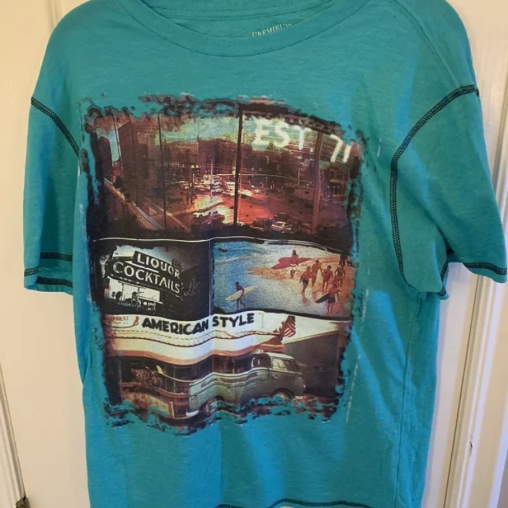 Daniel Cremieux Teal Shirt “American Style” Medium
